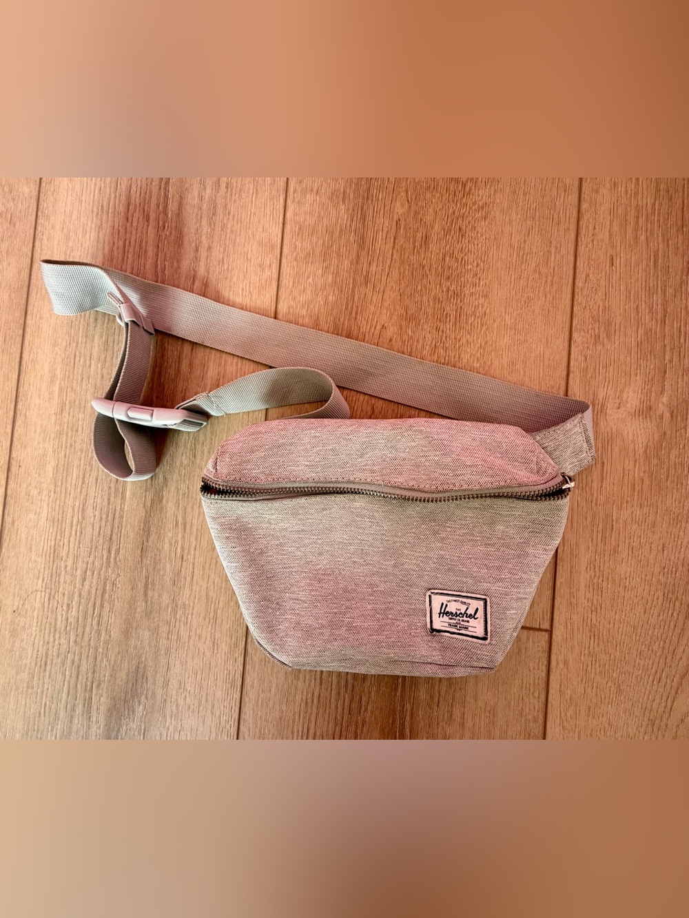 The Herschel Supply Company Gray Crossbody with Red Striped Lining